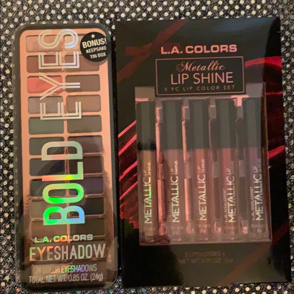 L.A Colors lip and eye set